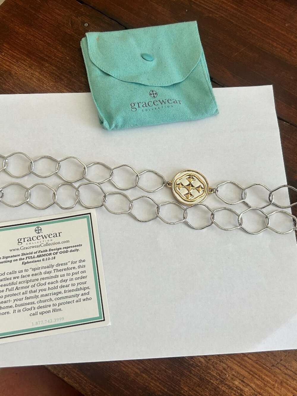 Gracewear Open Chain Necklace Toggle Closure 27" long (can be doubled)